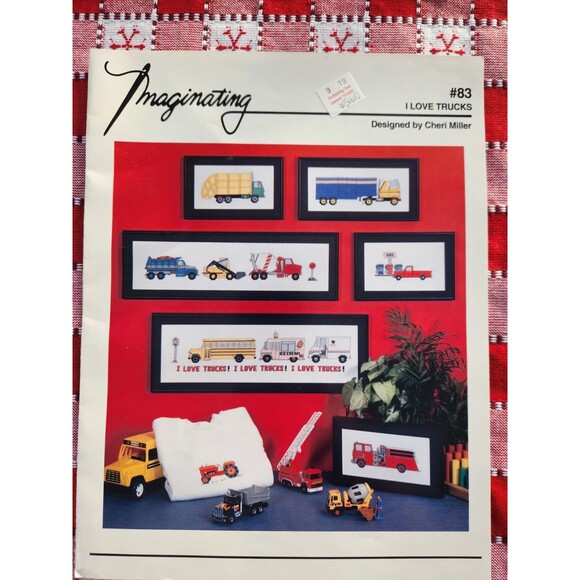 Imaginating Other - Imaginating #83 I Love Trucks Cross Stitch